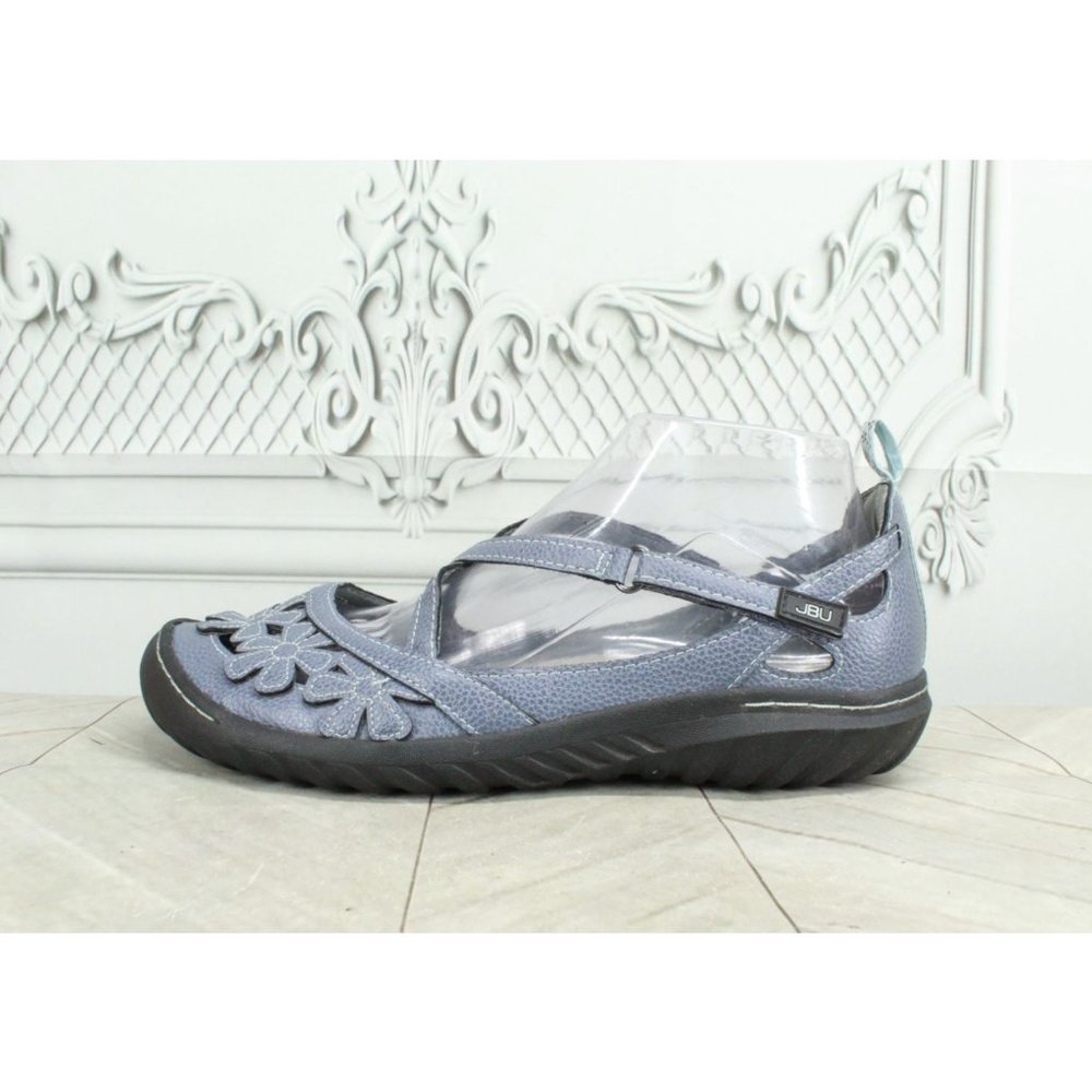 JBU by Jambu Rosie Blue Crisscross Adjustable Strap Mary Jane Flat Shoes 9 M - Picture 1 of 9